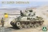 Takom 2205W M4A1(76w)HVSS + M1 Super Sherman + US Army Tank Crewman Sherman Box Limited Edition 1/35